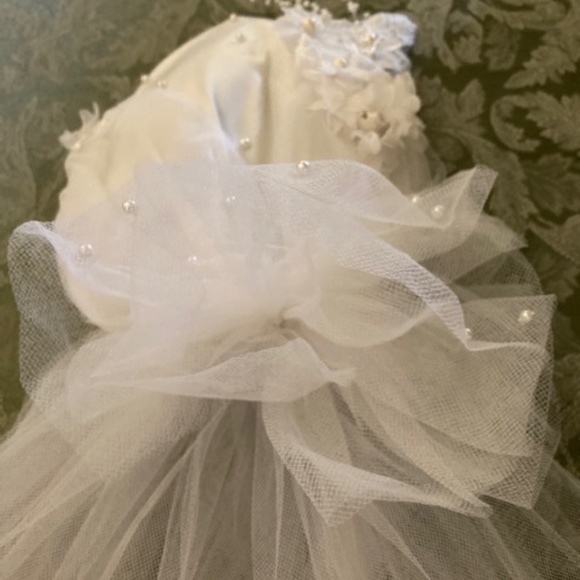 1980's Capette Bridal Hat - Picture 2 of 9